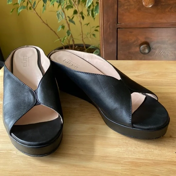 Taryn Rose Shoes Taryn Rose Black Platform Slide Sandal Poshmark
